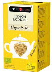 PURE & GOOD Herbata ekologiczna Lemon & Ginger 40g