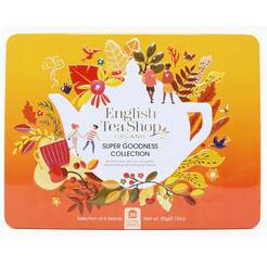 ENGLISH TEA SHOP Zestaw herbatek Super Goodness Collection w ozdobnej puszce (36x1,7g) - BIO