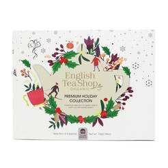 ENGLISH TEA SHOP Zestaw herbatek świątecznych w białym pudełku (48x1,5) (72g) - BIO