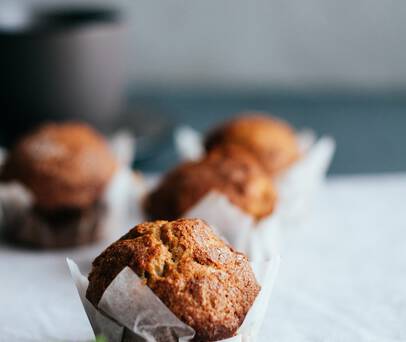 Muffiny z orzechami  arachidowymi